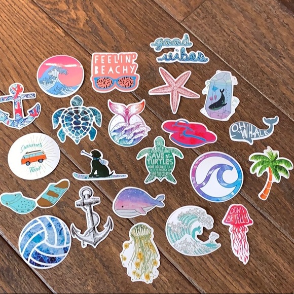 Beach Bum VSCO Girl Sticker Pack - Picture 3 of 5